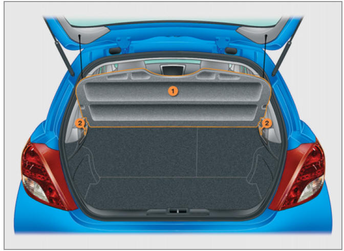 Peugeot 207 Wyposażenie bagażnika (hatchback