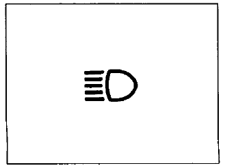 Lampka kontrolna świateł długich (szosowych)