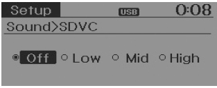 Speed Dependent Volume Control