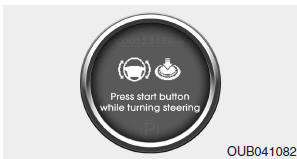 Press start button while turn steering