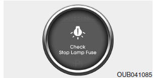 Check stop lamp fuse