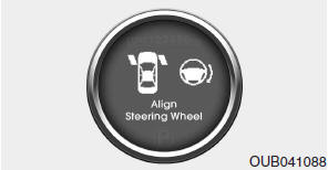 Align steering wheel