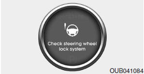 Check steering wheel lock system