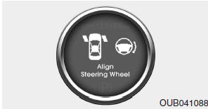 Align steering wheel