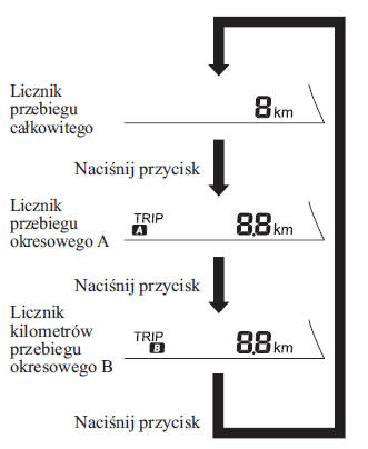 Zestaw wskaźników z prędkościomierzem typu cyfrowego/ typu analogowego (Typ A)