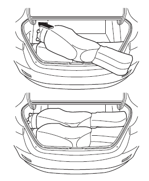 Załadunek toreb golfowych (tylko Sedan)