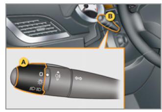 Peugeot 207: Przełączniki Oświetlenia - Widoczność