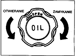 Wymiana oleju silnikowego i filtru Olej silnikowy naleiy spuścić, dopóki silnik jest jeszcze rozgrzany.