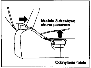 Składany fotel przedni 